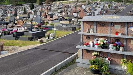 Vue du cimetière